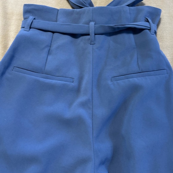 H&M Blue Paper Bag Waist‎ Pants - Picture 7 of 10